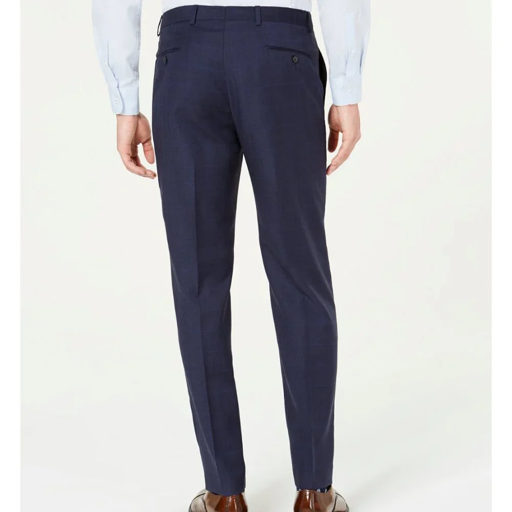 LAUREN by Ralph Lauren Men's Classic Fit Ultra Flex Stretch Flat Front Suit Pant - Picture 2 of 9